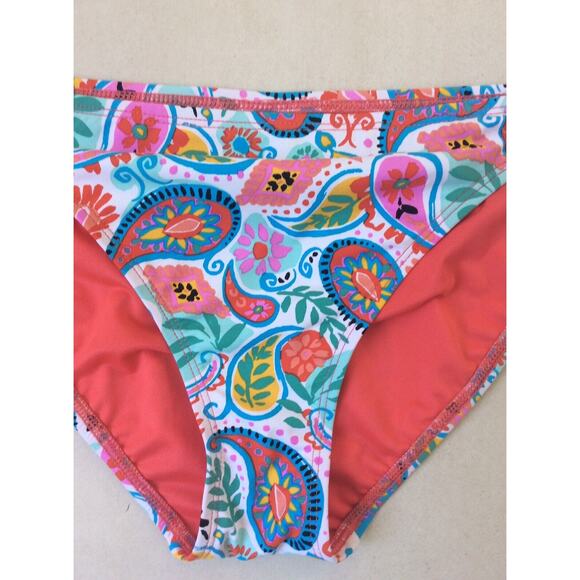 Bleu Rod Beattie String Bikini Bottom Floral Paisley Swimwear - Picture 3 of 9